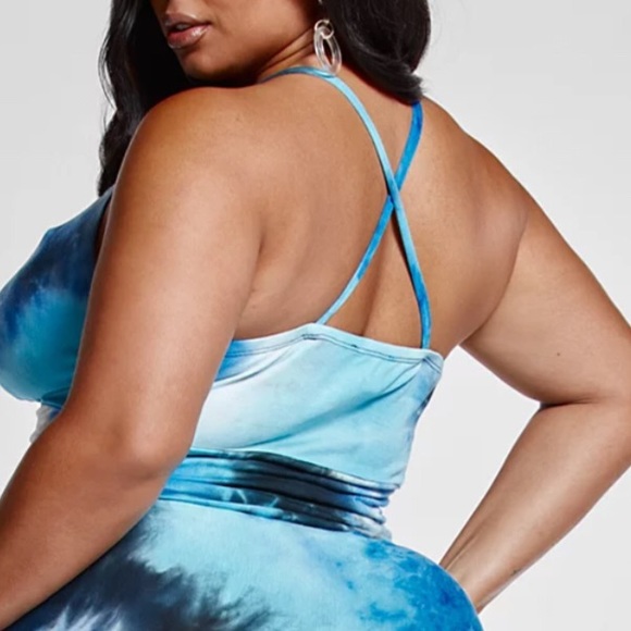 NWT- Tie-Dye Criss Cross Back Top - Picture 2 of 4